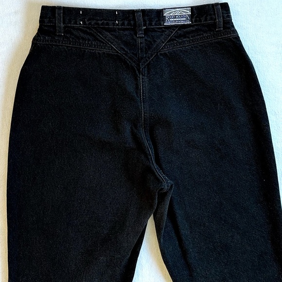ROCKIES VTG 80s 90s BAREBACK HIGH RISE RELAXED FIT BLACK MOM JEANS. Sz 13/32 - Picture 3 of 12
